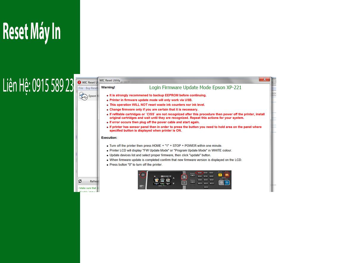 Key Firmware May In Epson XP-221 Step 3